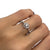 *Allison* 18K White Gold Engagement Ring w/ SI Diamonds 0.37CT + Center Stone 0.20CT)