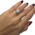 *Layla* 14K White Gold Engagement Ring w/ SI1 Diamonds 0.39CT + 0.30CT